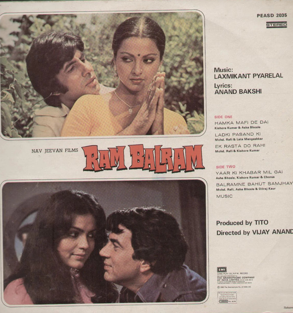 Ram Balram - Laxmikant Pyarelal