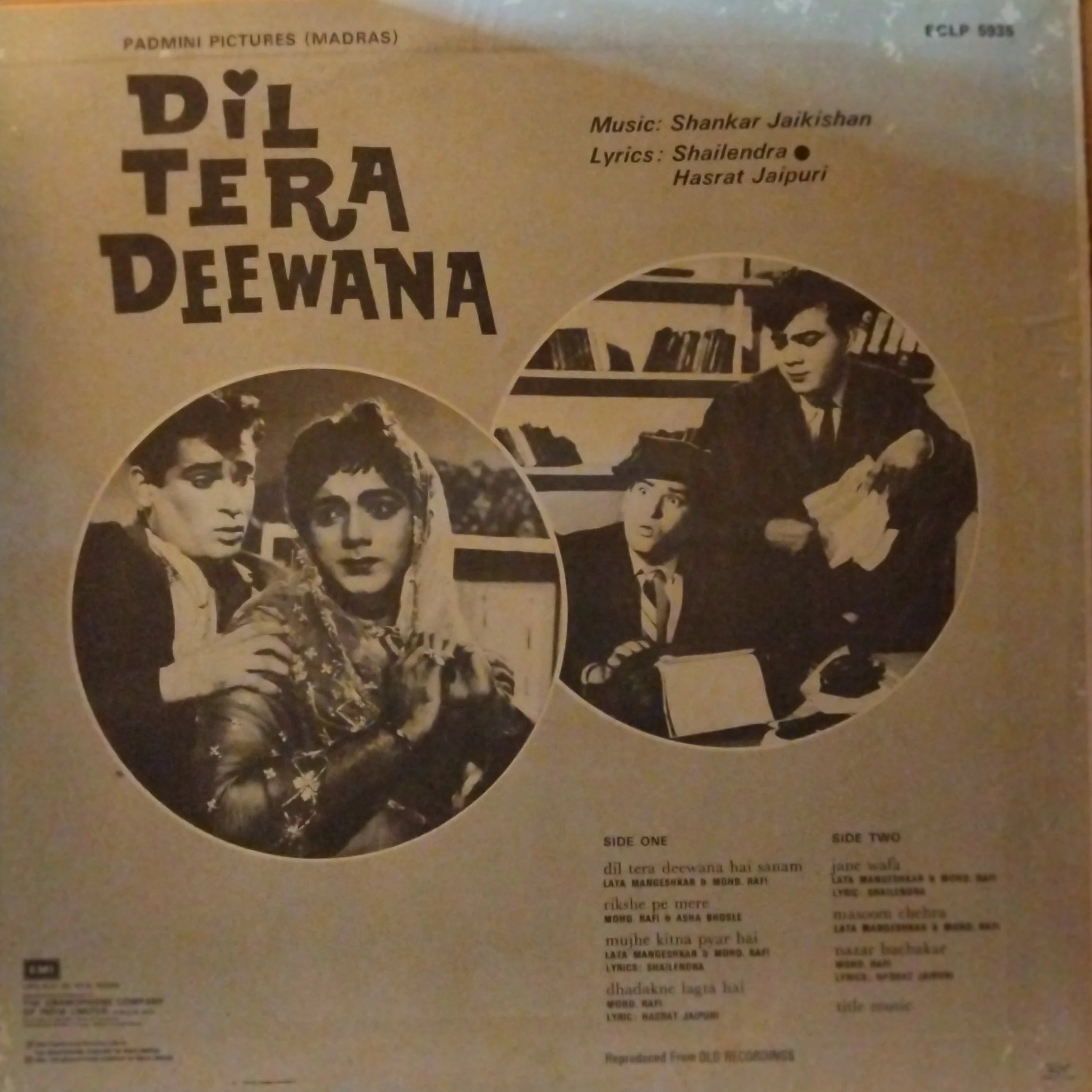 Dil Tera Deewana - Shankar Jaikishan