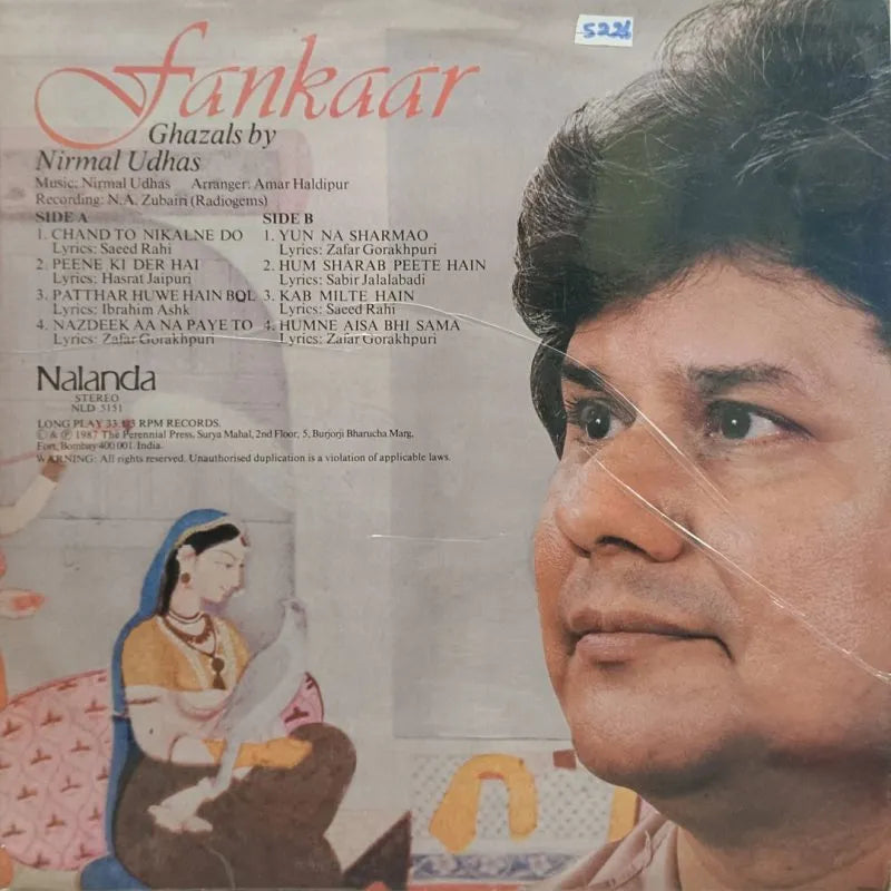 Fankaar - Ghazals by Nirmal Udhas