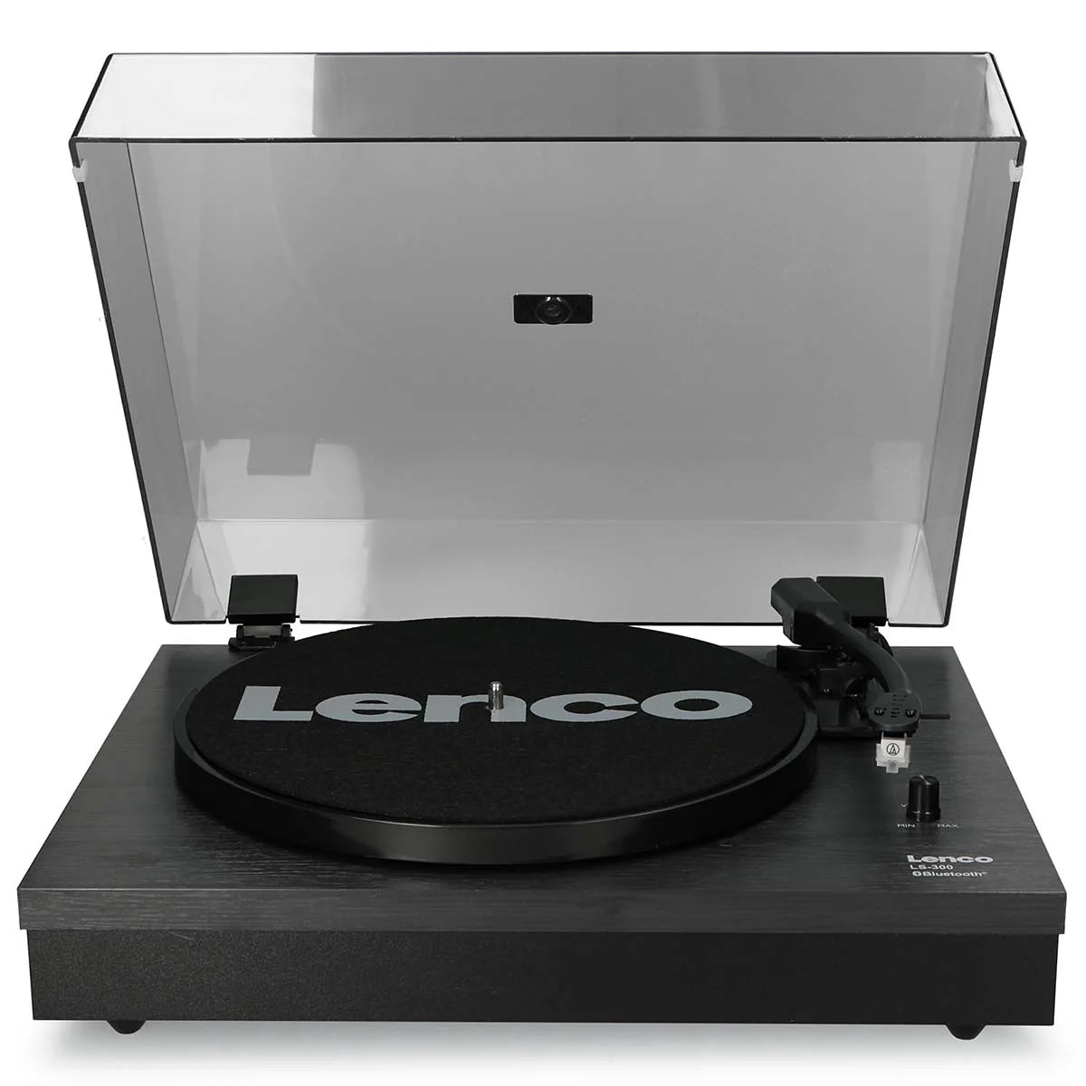 LENCO LS-300BK - Record Player with Bluetooth® and two separate speakers