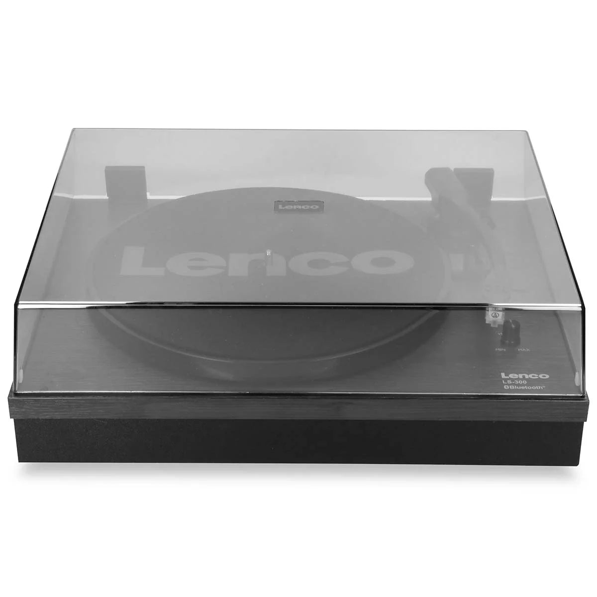 LENCO LS-300BK - Record Player with Bluetooth® and two separate speakers