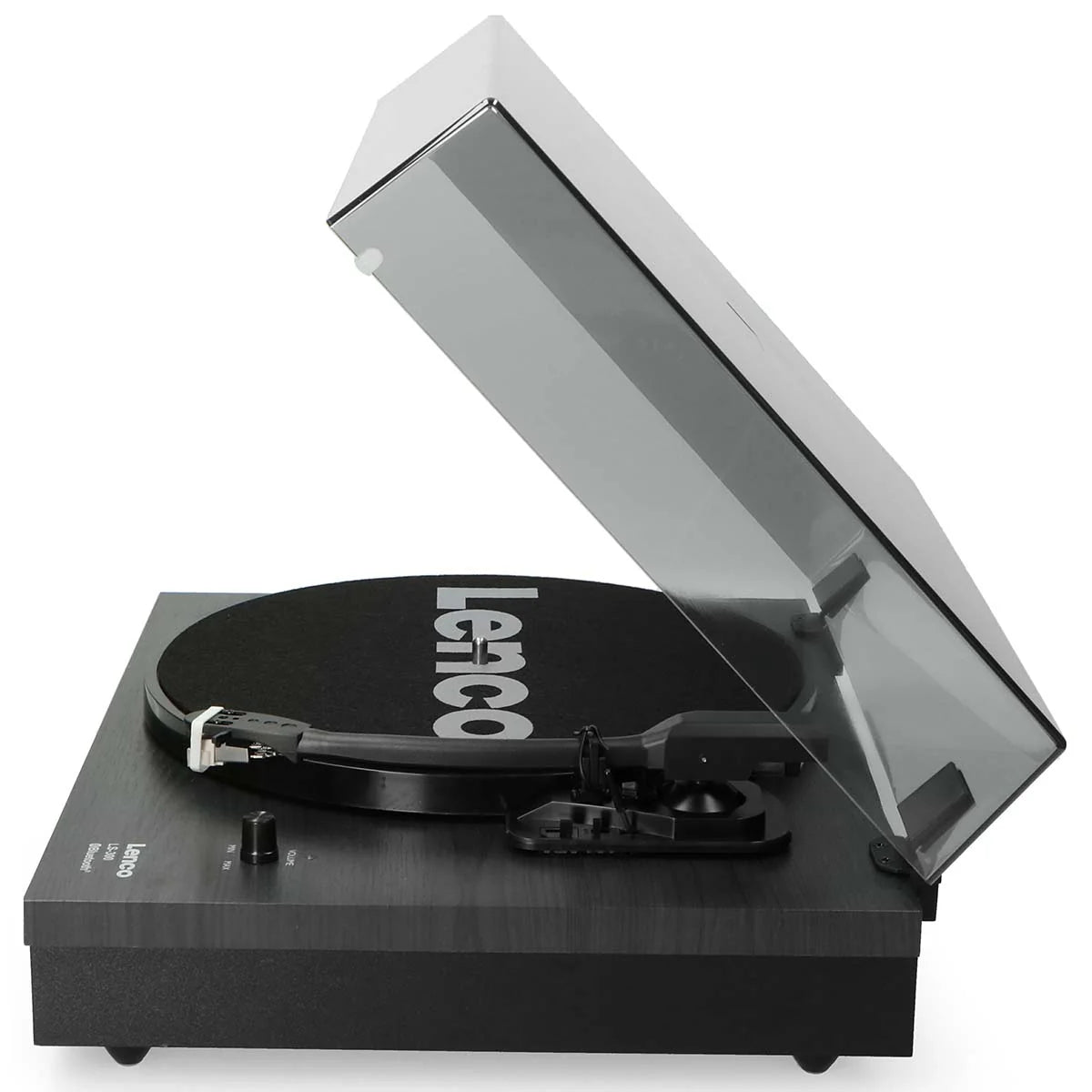 LENCO LS-300BK - Record Player with Bluetooth® and two separate speakers