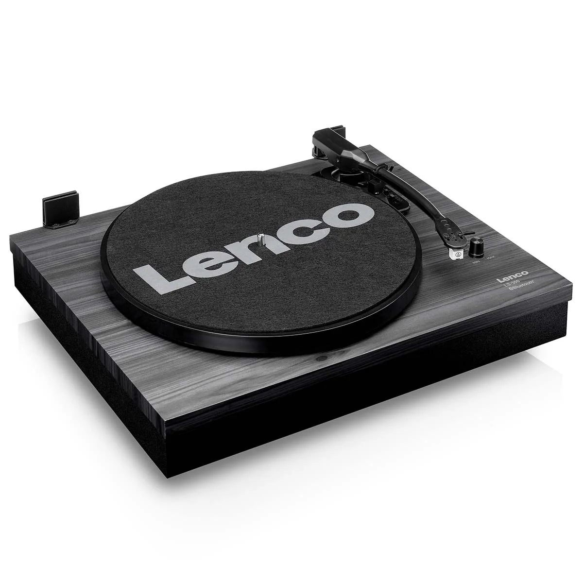 LENCO LS-300BK - Record Player with Bluetooth® and two separate speakers