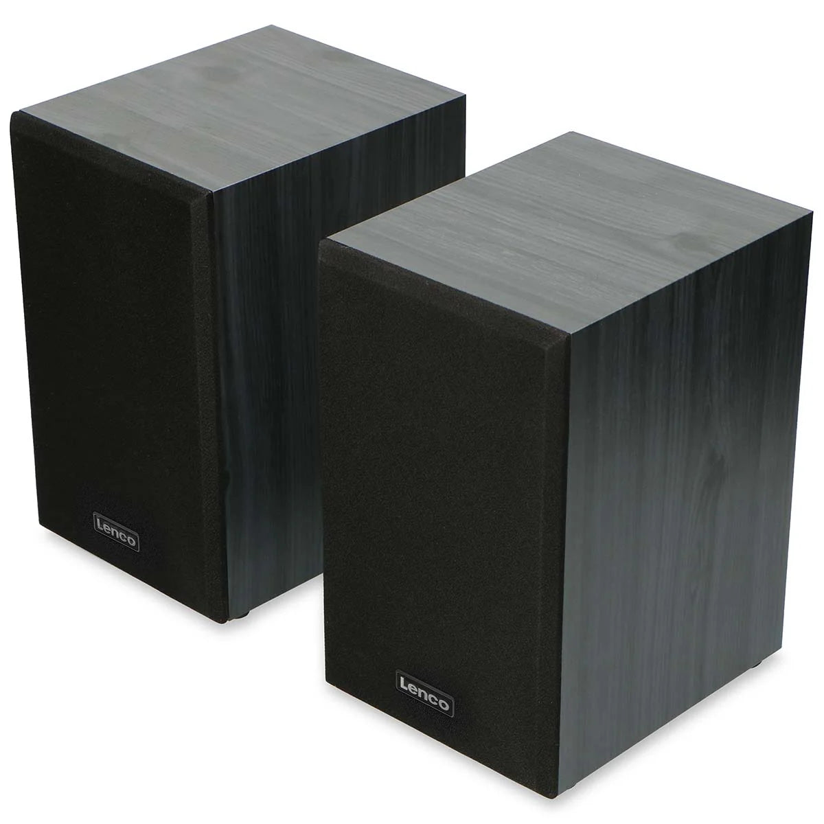 LENCO LS-300BK - Record Player with Bluetooth® and two separate speakers