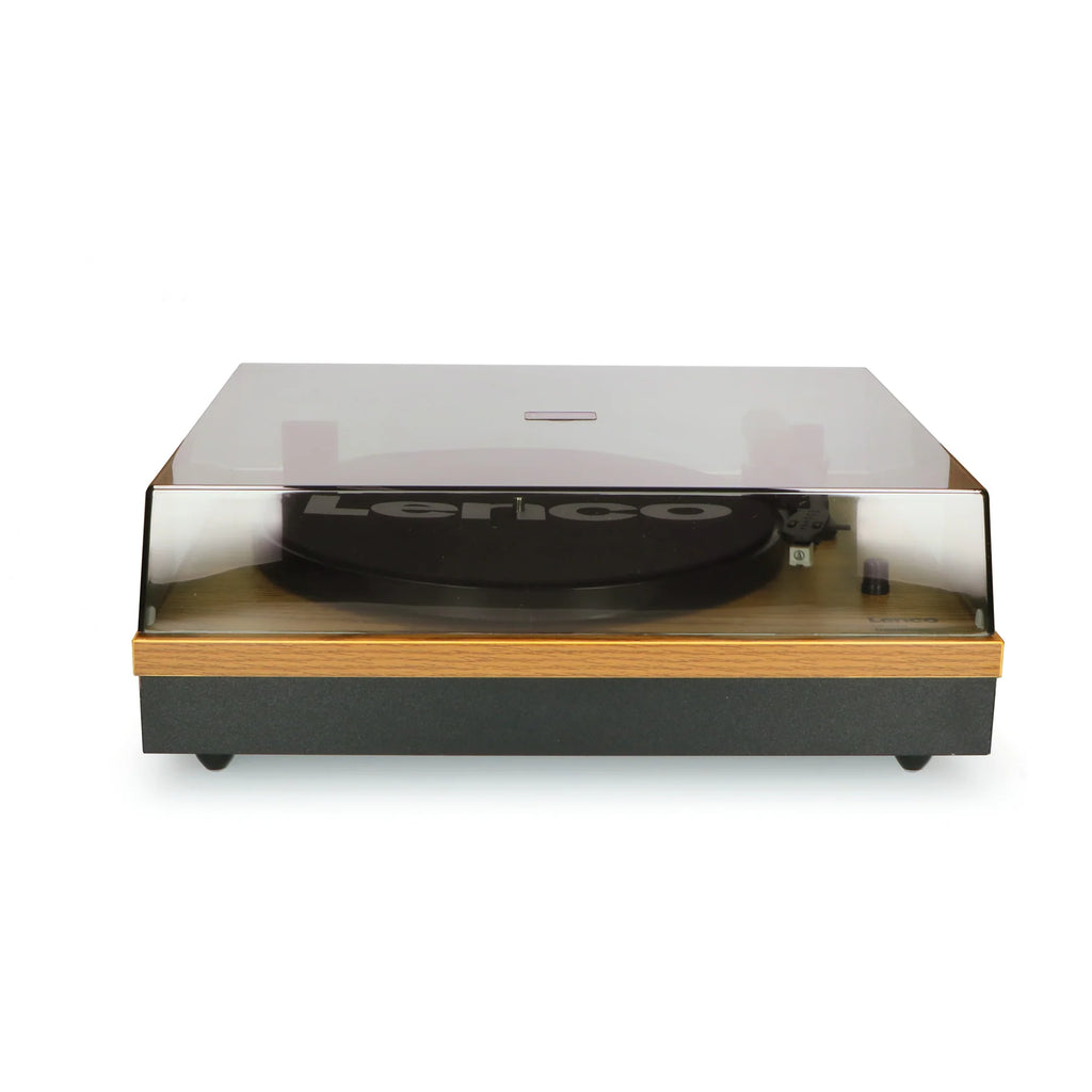 LENCO LS-300WD - Record Player with Bluetooth® and two separate speakers, wood