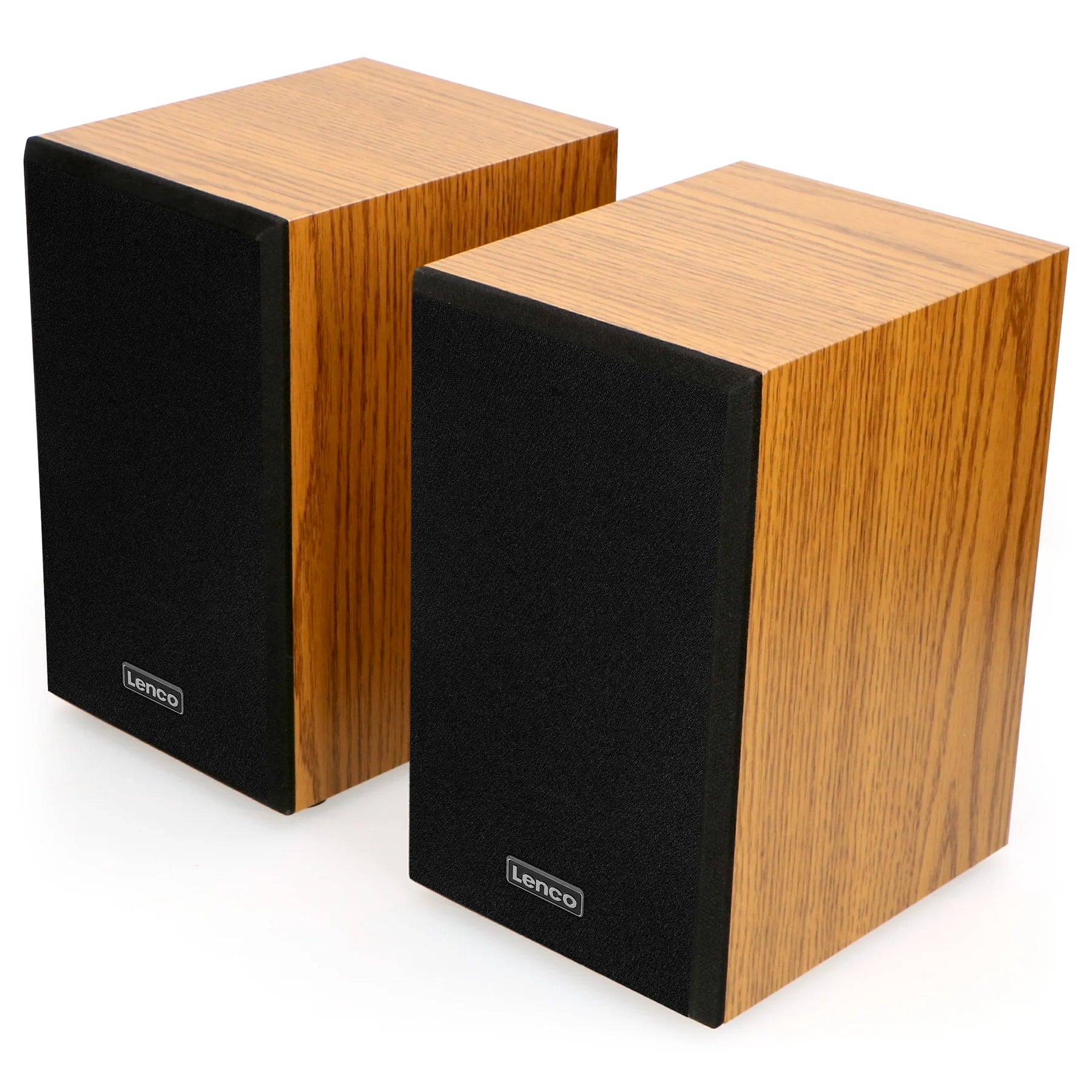 LENCO LS-300WD - Record Player with Bluetooth® and two separate speakers, wood