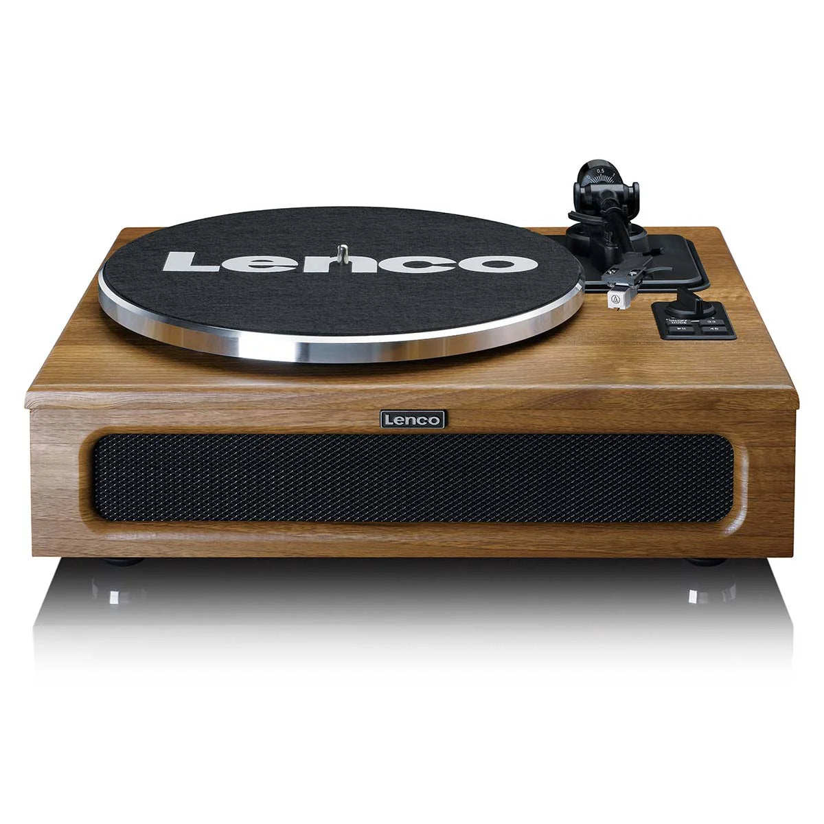 LENCO LS-410WA - Record Player with 4 built-in speakers - Wood