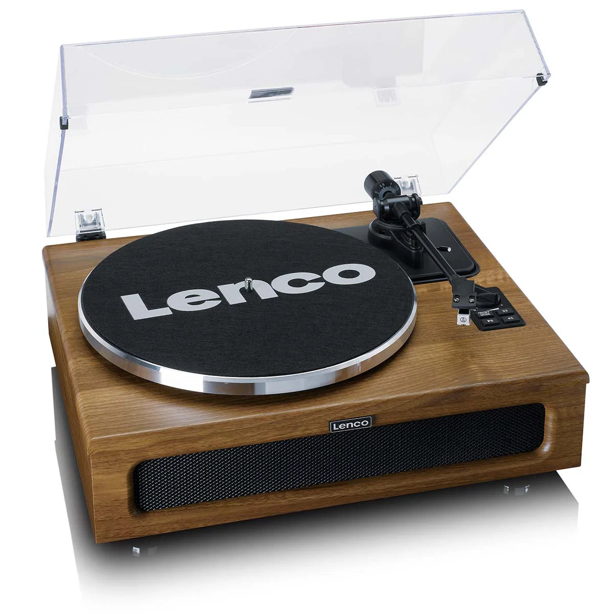 LENCO LS-410WA - Record Player with 4 built-in speakers - Wood