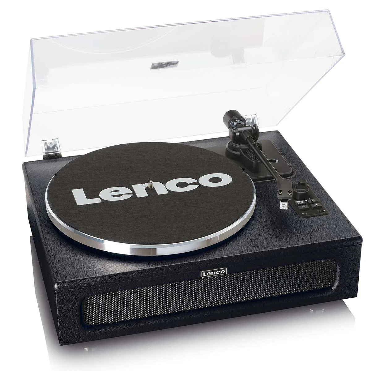 LENCO LS-430BK - Record Player with 4 built-in speakers