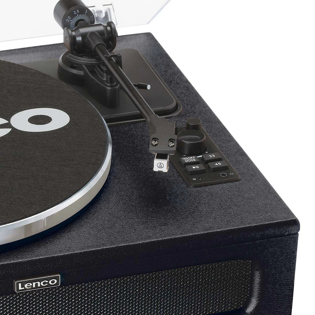 LENCO LS-430BK - Record Player with 4 built-in speakers