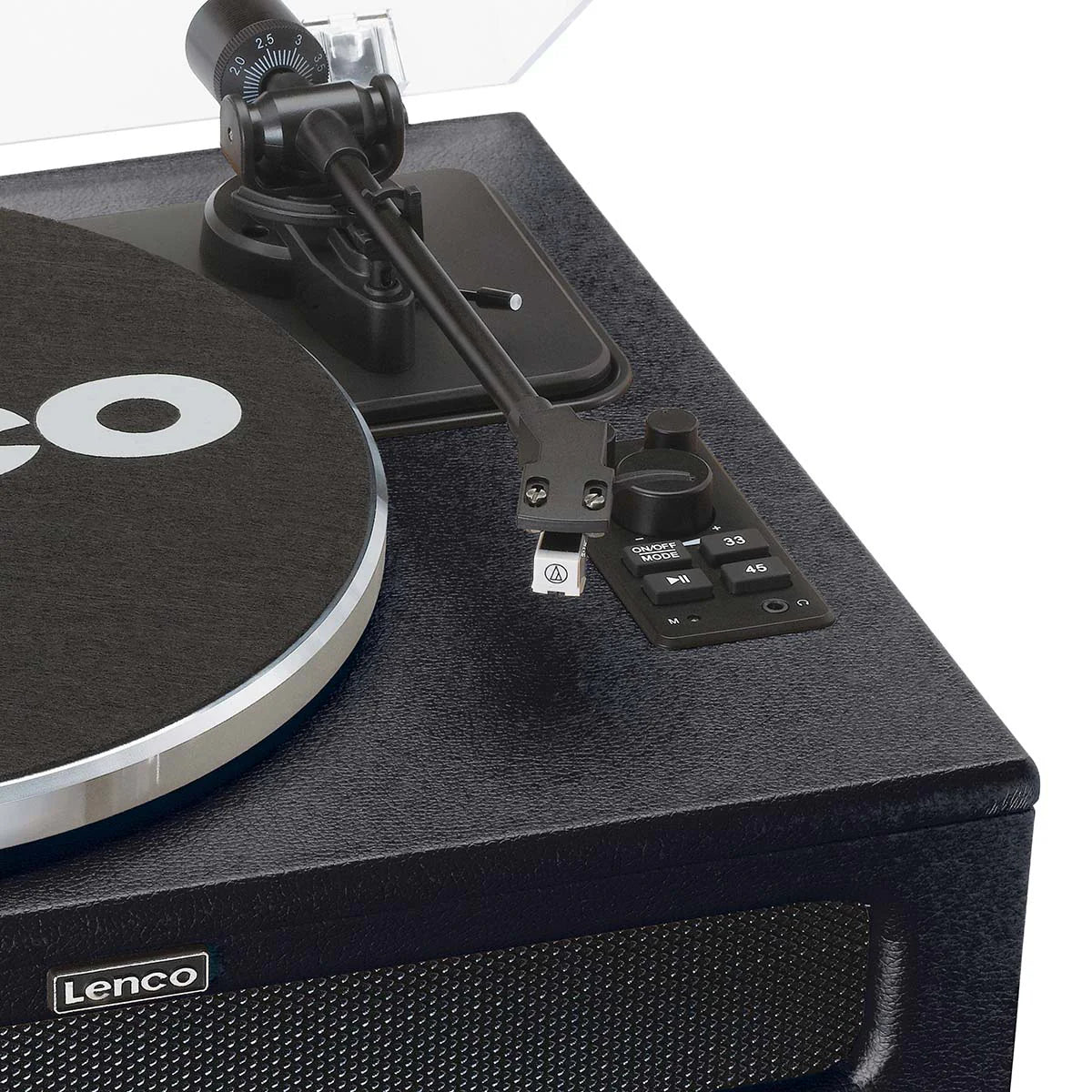 LENCO LS-430BK - Record Player with 4 built-in speakers