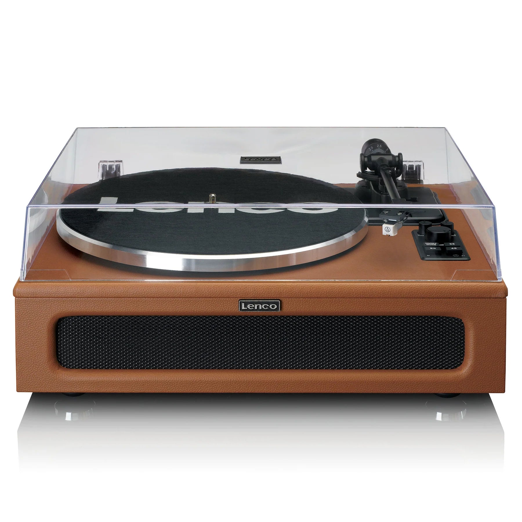 LENCO LS-430BN - Record Player with 4 built-in speakers - Brown