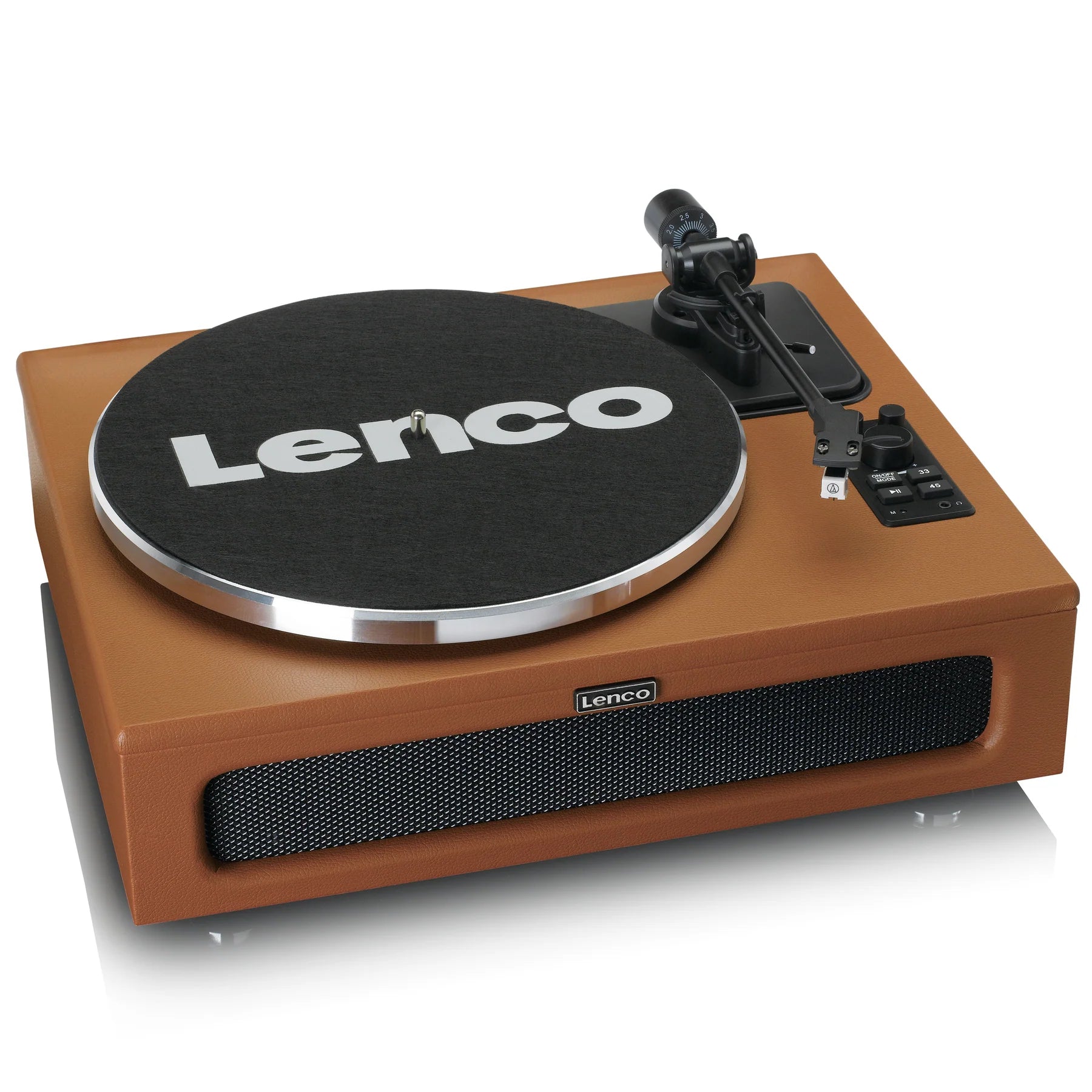 LENCO LS-430BN - Record Player with 4 built-in speakers - Brown