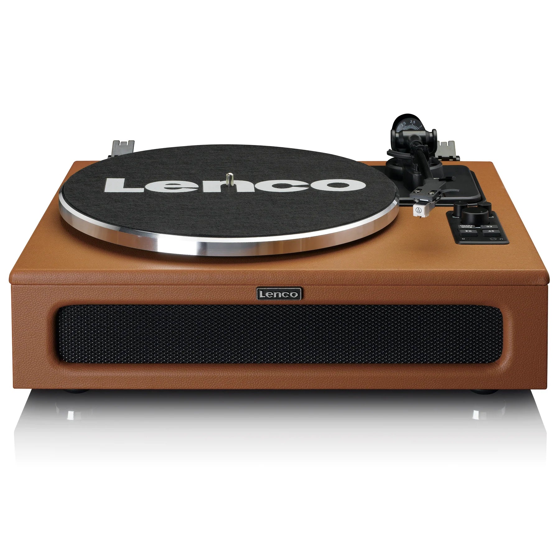 LENCO LS-430BN - Record Player with 4 built-in speakers - Brown