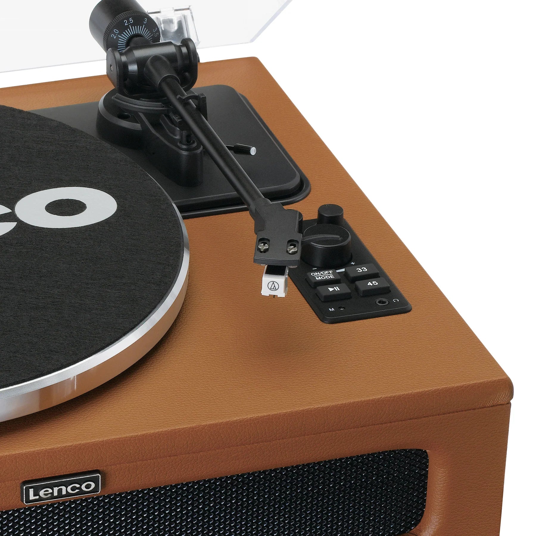 LENCO LS-430BN - Record Player with 4 built-in speakers - Brown