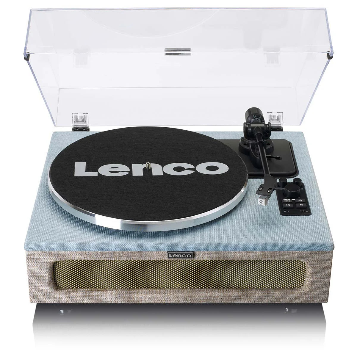 LENCO LS-440BUBG - Record Player with 4 built-in speakers - Fabric