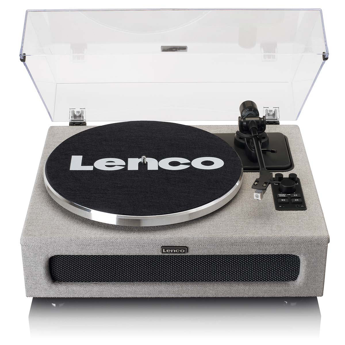 LENCO LS-440GY - Record Player with 4 built-in speakers - Fabric