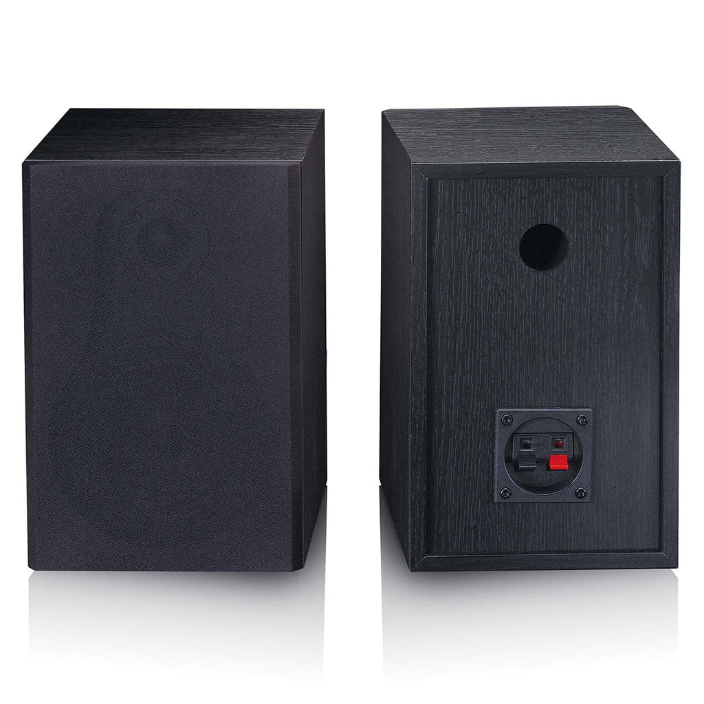 LENCO LS-500BK - Record player with built-in amplifier and Bluetooth® plus 2 external speakers