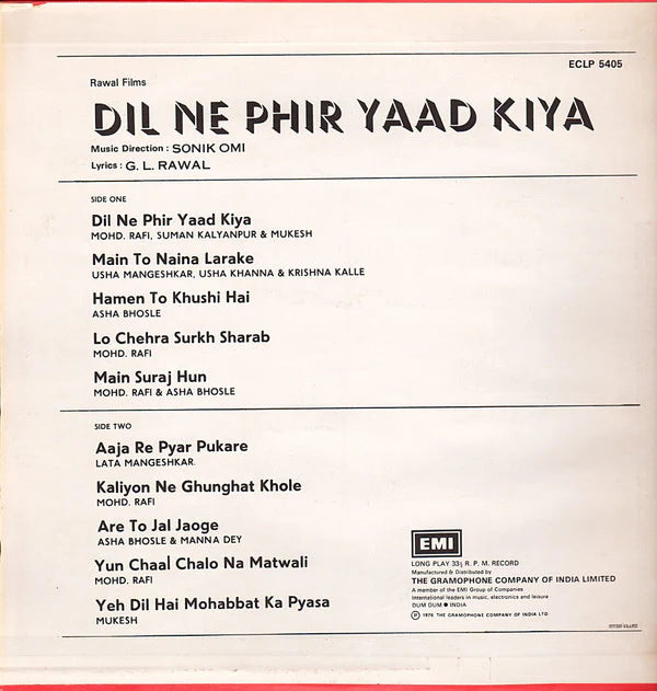 Dil Ne Phir Yaad Kiya