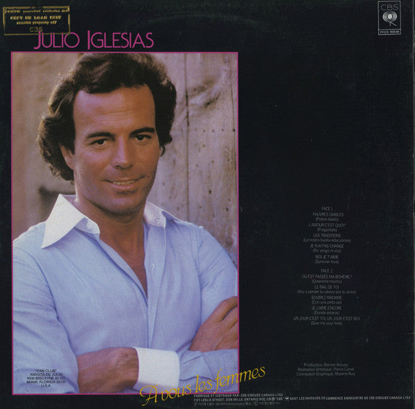 Julio Iglesias - A Vous Les Femmes