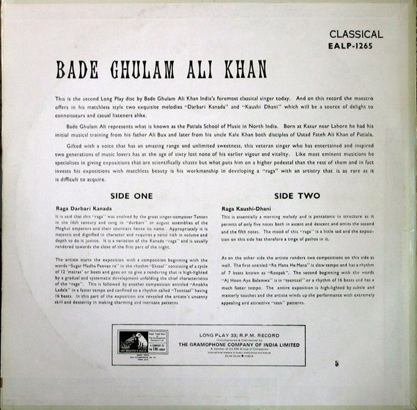 Bade Ghulam Ali Khan