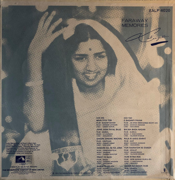 Faraway Memories - Lata mangeshkar