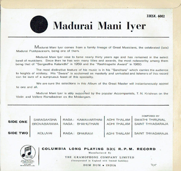 Madurai Mani Iyer