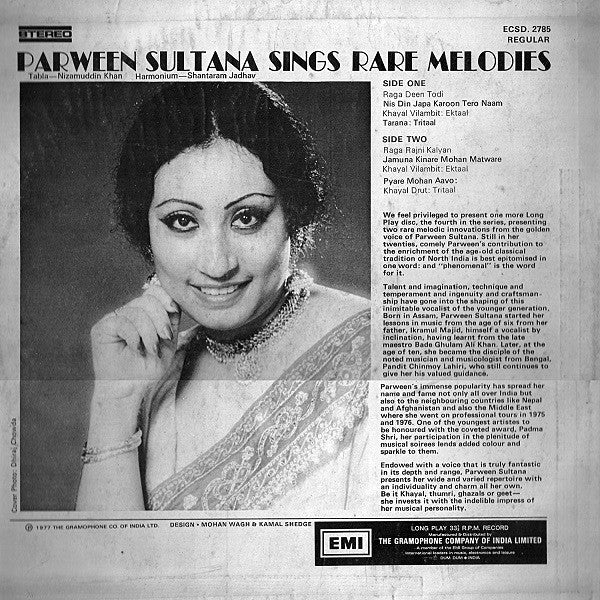 Parween Sultana Sings Rare Melodies