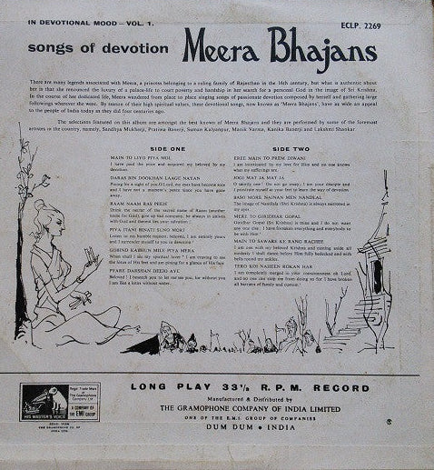 Songs Of Devotion - Meera Bhajans