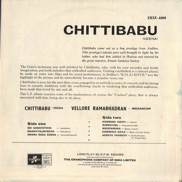 Chittibabu - Veena