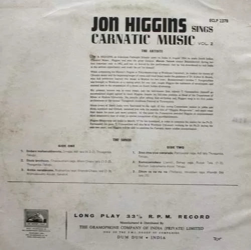 Carnatic Music Of India - Jon Higgins Bhagavatar