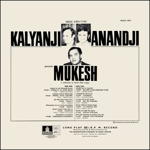 Kalyanji Anandji - Present Mukesh