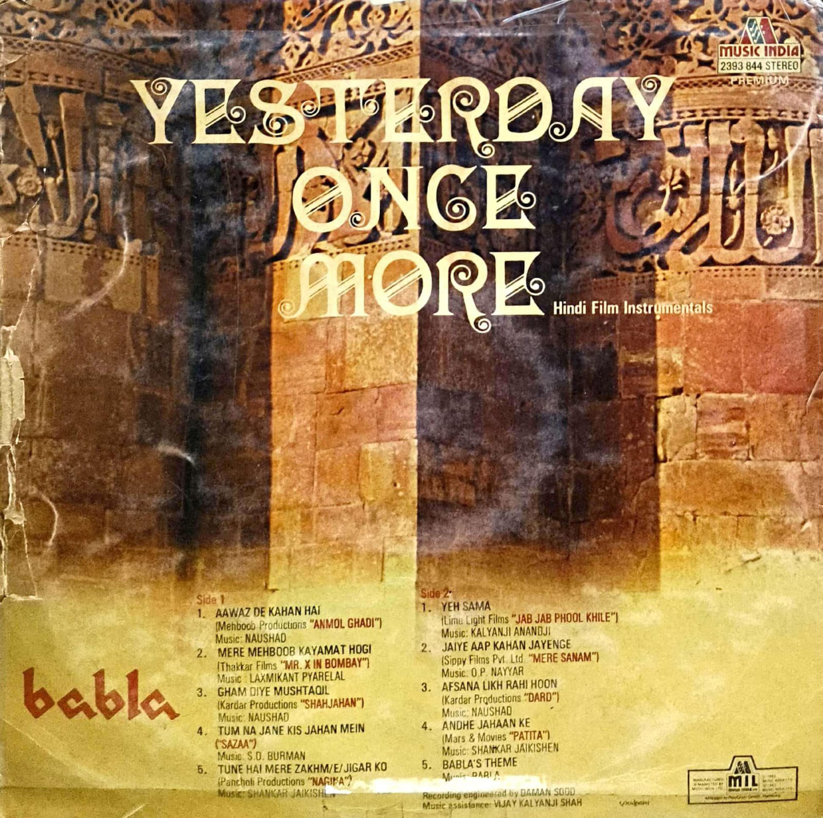 Yesterday Once More - Babla